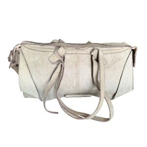 Schuler & Sons Philadelphia Anthropologie Sage Green Pebbled Leather Satchel Bag